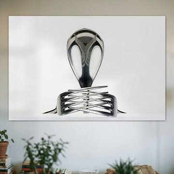 Figuur van lepel en twee vorken