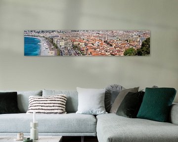NICE Promenade des Anglais & Old Town | Panoramic van Melanie Viola