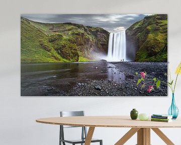 The Skógafoss waterfall in Iceland by Yvette Baur