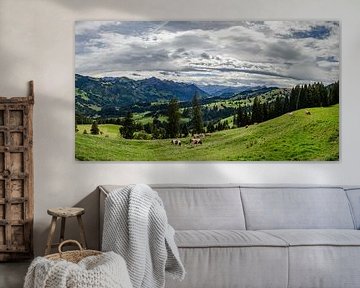 Uitzicht in Zwitserland van Marcel Pietersen