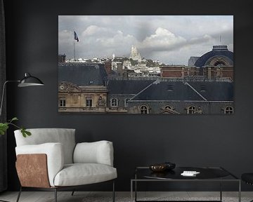 Blick über die Dächer von Paris an der Basilique du Sacré-Coeur