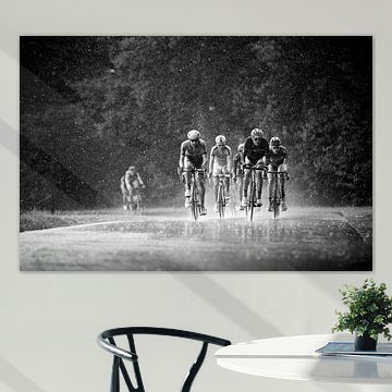 Wielrenners schuilen niet