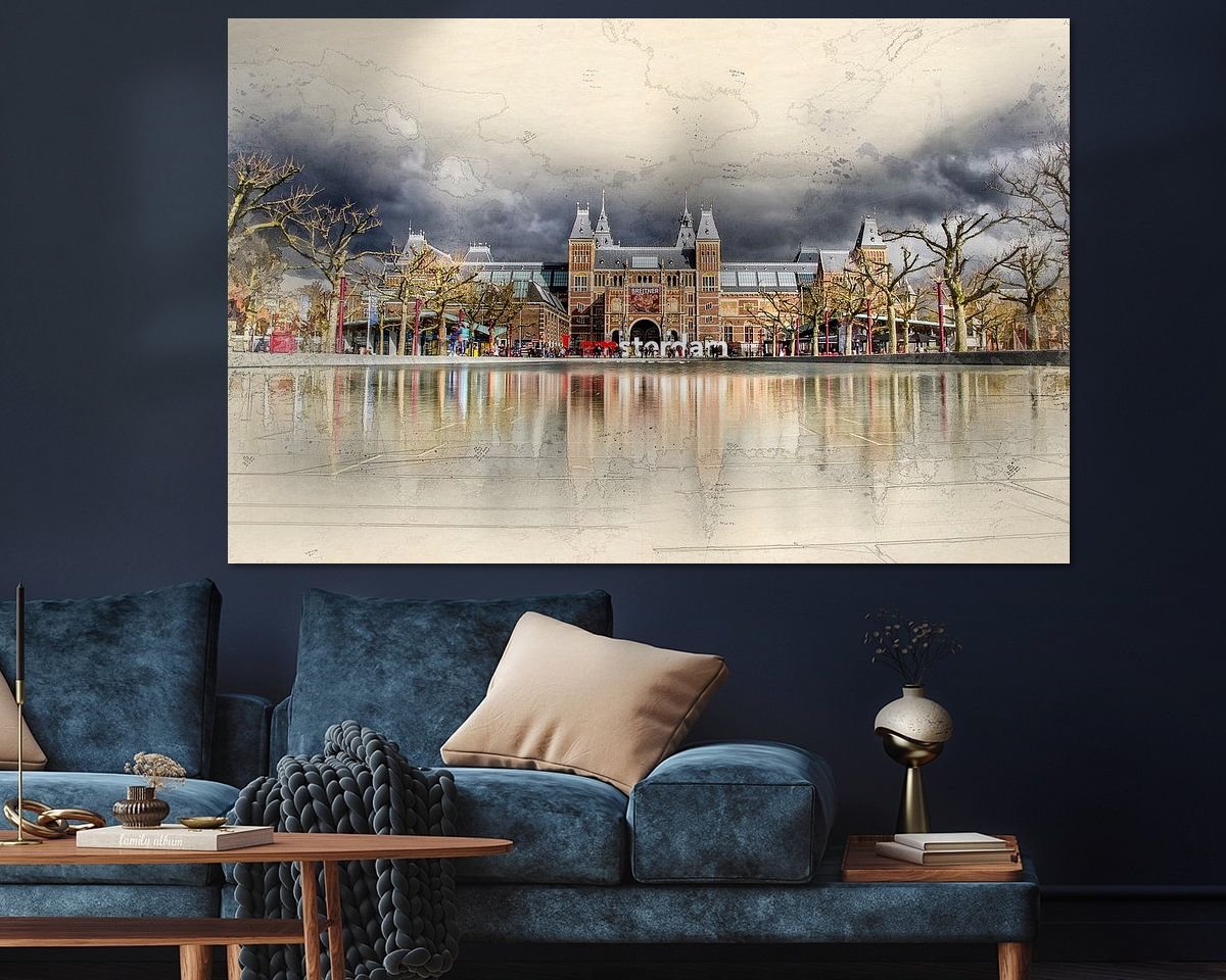 Example of the artwork in a room