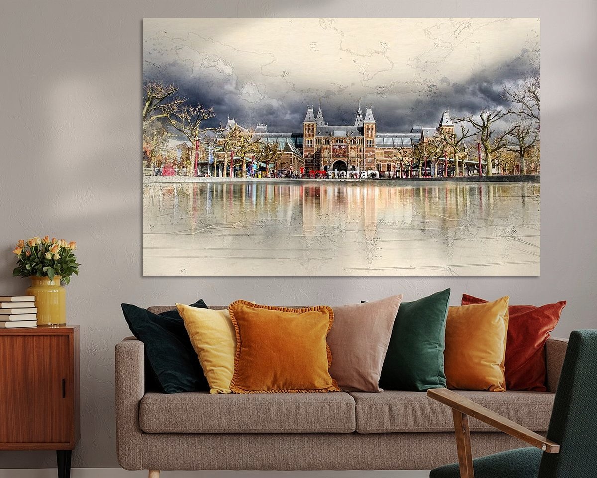 Example of the artwork in a room