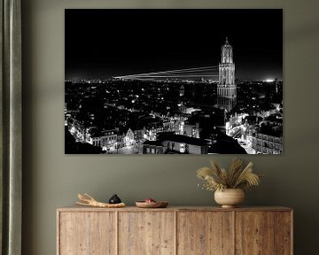 Sol Lumen in Utrecht von der Neudeflat aus gesehen, BLACK-WHITE von Donker Utrecht