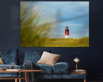 Lighthouse in Wittduen on the island Amrum van Rico Ködder
