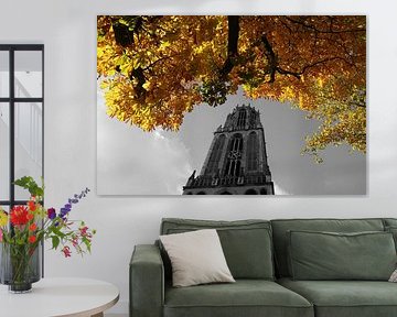 Domtoren met herfst kleuren by Erik de Geus