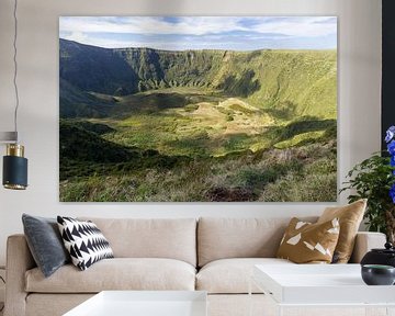 La Caldeira  gelegen in het midden van het eiland Faial  is een vulkaankegel  van Arline Photography
