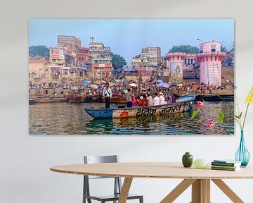 Promenade en bateau sur le Gange (Varanasi) sur Patrick Lauwers