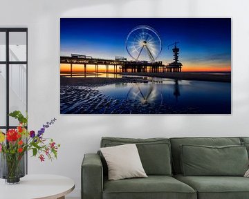 ferris wheel on the Pier at Scheveningen at sunset by gaps photography