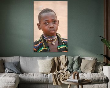 Jongetje van de Peulh uit noord Benin van Cora Unk