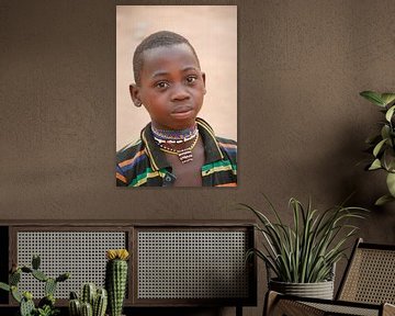 Jongetje van de Peulh uit noord Benin van Cora Unk