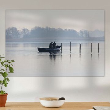 Fishing on the Slotermeer Friesland by Fotografie Sybrandy