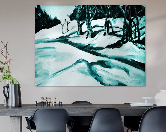 Example of the artwork in a room