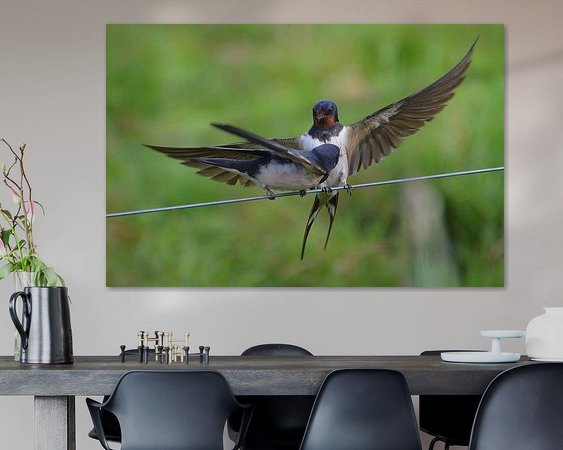 Example of the artwork in a room