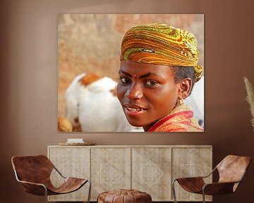 Young woman in Kalalé, North Benin by Cora Unk