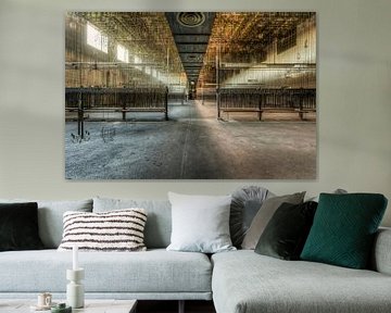 Symmetrisch, Tiefe und Linienführung in einem großen Saal von Sven van der Kooi (kooifotografie)