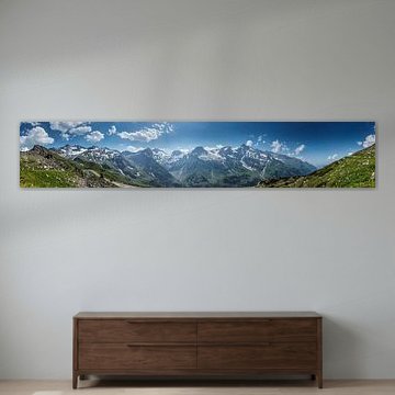 Panorama-Berglandschaft des Großglocknermassivs, Hohe Tauern, Österreich