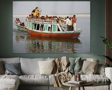 Boot op de Ganges von Cora Unk