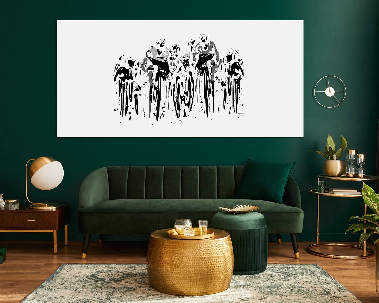 Example of the artwork in a room