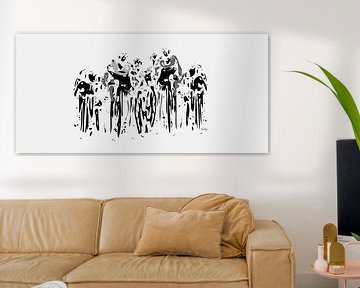 Peloton wielrenners van ! Grobie