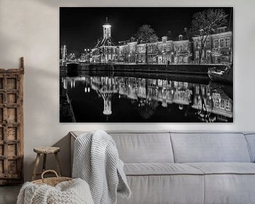 Dokkum The Netherlands Black and White by Peter Bolman