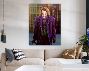 Heath Ledger as The Joker Schilderij von Paul Meijering