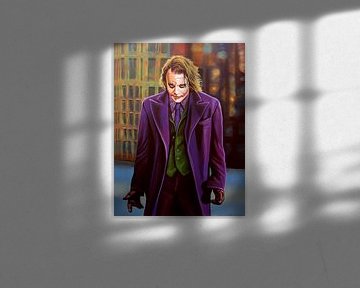 Heath Ledger as The Joker Schilderij von Paul Meijering