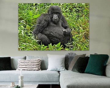 Gorille de montagne sur Esther van der Linden