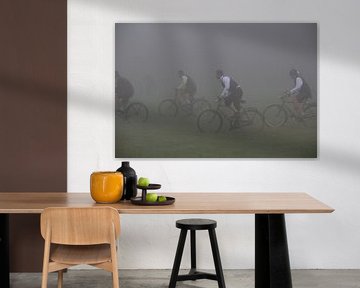Beierse wieler wedstrijd in de mist