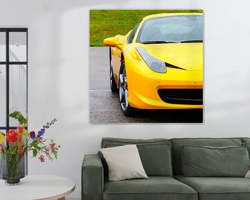 Ferrari 458 Italia en jaune sur Sjoerd van der Wal Photographie