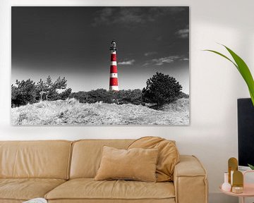 Ameland lighthouse - in the dunes by Tony Buijse