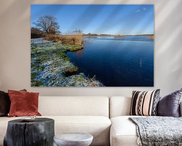Ankeveense plassen in de winter, Ankeveen, Wijdemeren, Nederland van Martin Stevens