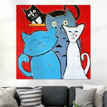 peinture de chat