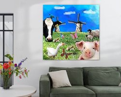 Example of the artwork in a room
