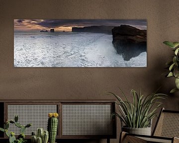 Panorama de l'océan sauvage en Islande sur Anton de Zeeuw