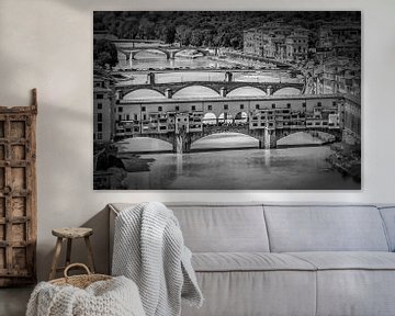 FLORENCE Ponte Vecchio | Monochroom 