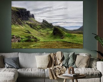 Landschap in de Quiraing, Schotland. von Edward Boer