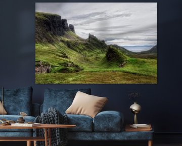 Landscape in the Quiraing, Scotland sur Edward Boer