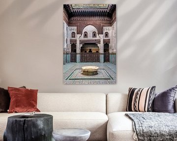 Oude Koranschool in Meknes, Marokko van Rietje Bulthuis