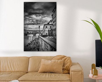 FLORENCE Ponte Vecchio | Monochrome by Melanie Viola