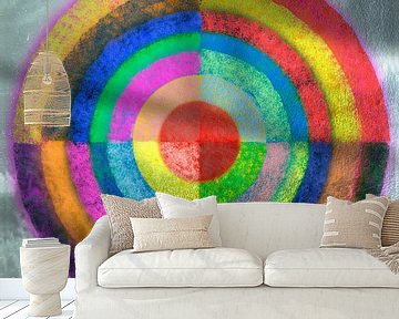 Gelaagde kleurencirkel van Rietje Bulthuis