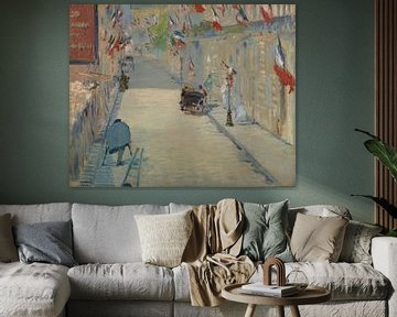 Rue Mosnier mit Fahnen - Edouard Manet