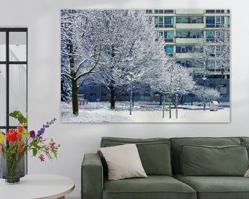 Winterbeeld Lijnbaanhoven van Frans Blok