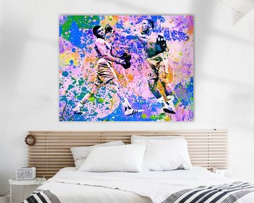 Motiv Muhammed Ali vs Joe Frazier Sport Pop Art Pur van Felix von Altersheim