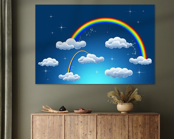 Regenbogenwolken