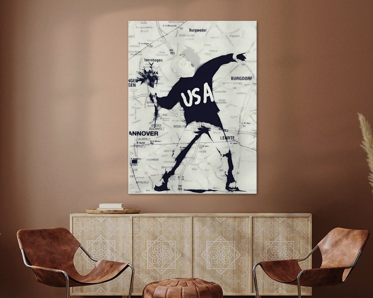 Example of the artwork in a room