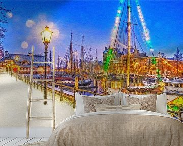 Winteransicht Veerhaven von Frans Blok - Fotos, Kunst und weitere Wanddekoration