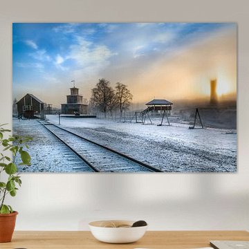 Mystischer Sonnenuntergang in Falun