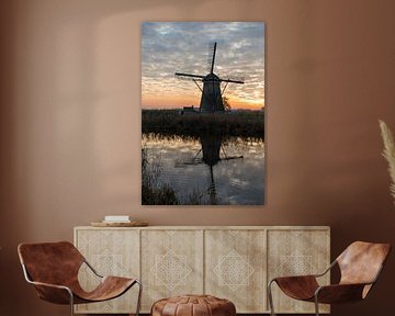 windmill in Kinderdijk Holland van ChrisWillemsen